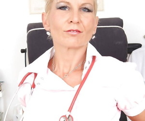 Filthy adult nurse in nylons..