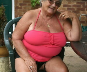 Obese oma Grandma Libby..